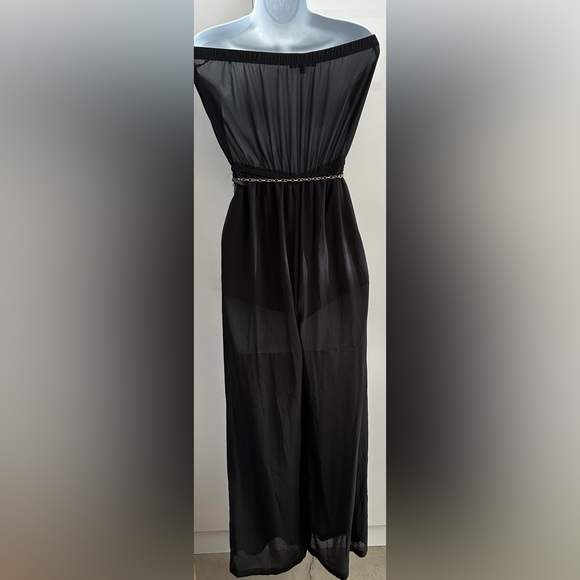 IRIS New York Strapless Black Jumpsuit NWOT - Picture 3 of 7